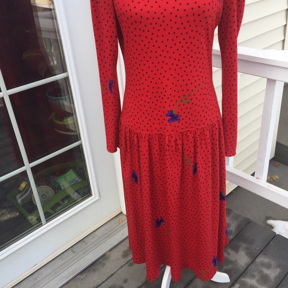 Vintage drop waist Dress. size 12 - Picture 5 of 10
